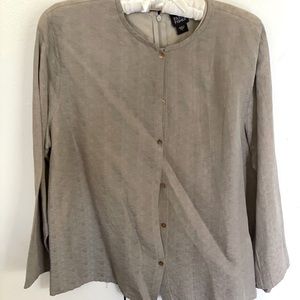 Eileen fisher raw silk top!